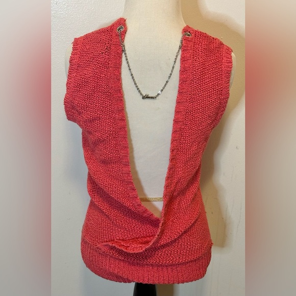 Guess Knitted Y2K Open Back Sweater Vest - Picture 5 of 7